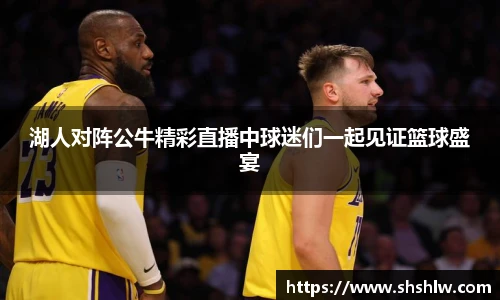湖人对阵公牛精彩直播中球迷们一起见证篮球盛宴